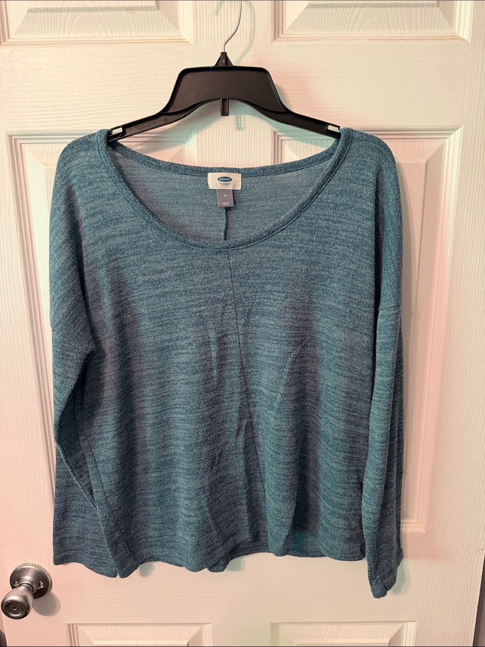 Old Navy Teal Long-Sleeve Scoop Neck Sweater